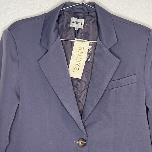 NWT SNDYS x Revolve Axel Blazer Blue Lavender XS - Picture 4 of 16